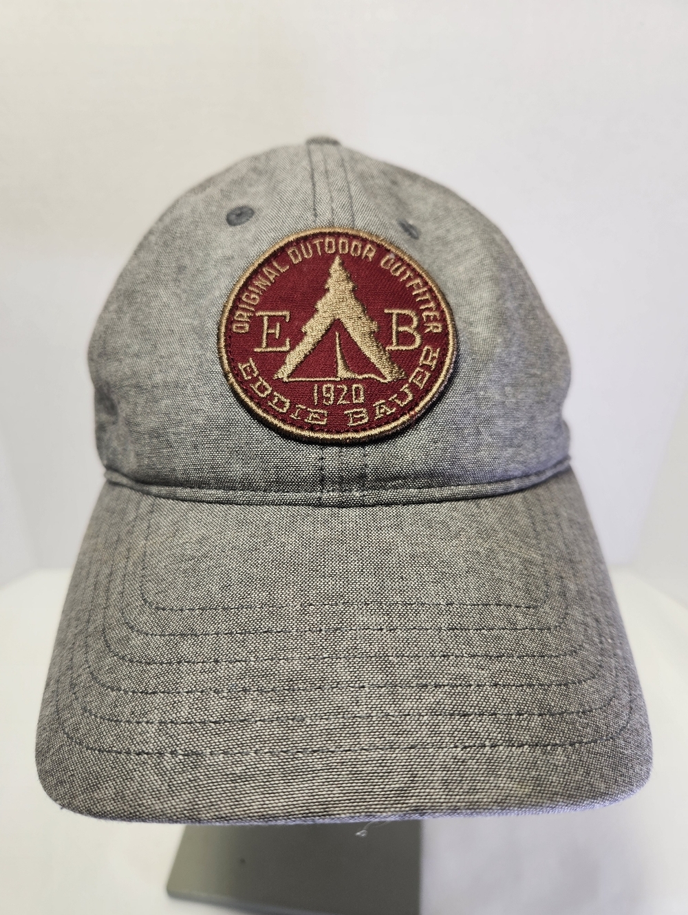 Eddie Bauer Gray Men's Strapback Adjustable Hat Baseball Tucker Cap Outdoor